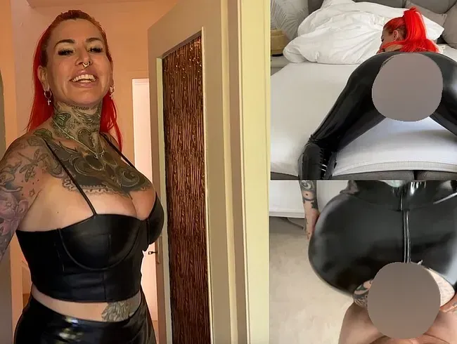 Leder und Lack Hobby-Hure Cat-coxx fickt ihre ANAL Fotze!! - Amateurstar-Casting