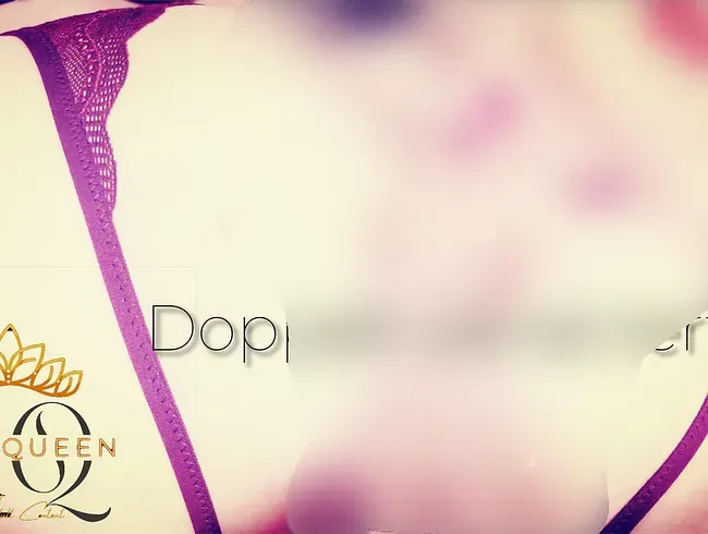 Doppelt penetriert - Arschloch und Fotze in Halterlosen gefickt - Anal Creampie