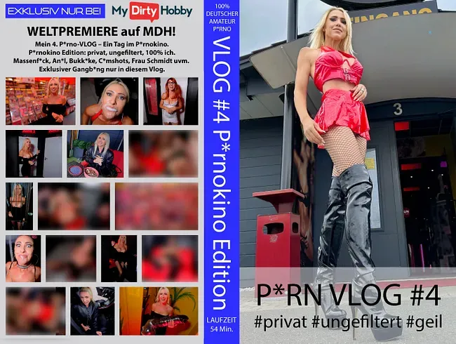 EXKLUSIVE PREMIERE | Mein Porno VLOG #4 – PORNOKINO Edition! privat-ungefiltert-geil! Exklusiver GB - Daynia