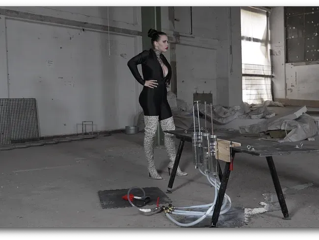 Arschfüllung mit 4 Säule