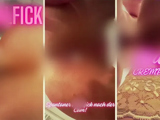 Analfick mit Creampie nach der Cam-Auftritt -Nahaufnahme-