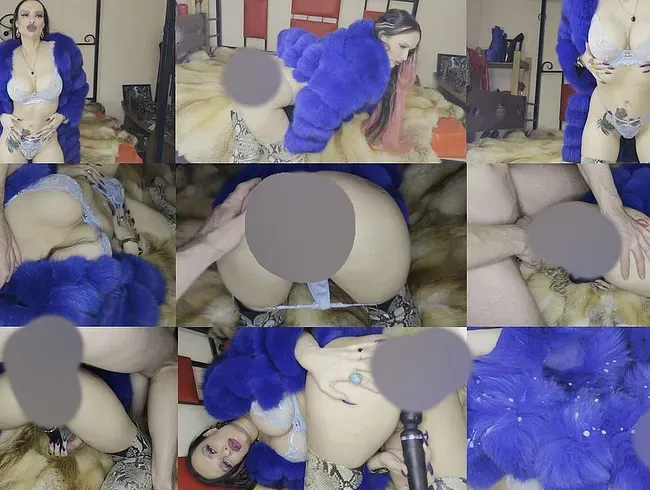Fellfetisch-Sex, Analverkehr, Arsch-zu-Vagina-Sex, Deep Throat, Sperma auf Fell - Princess18xxx