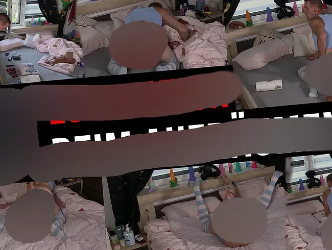 Femboy Eskalation beim Aufräumen - 2 Dildos im Arsch - Rick-Stand