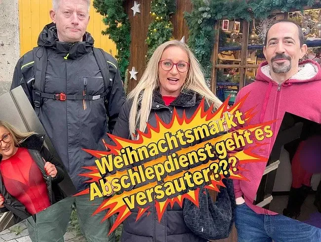 Weihnachtsmarkt Abschleppdienst !!! Geht es versauter??? Schlammschieben der Extraklasse !