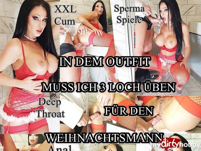 IN DEM OUTFIT MUSS ICH 3 LOCH ÜBEN FÜR DEN WEIHNACHTSMANN