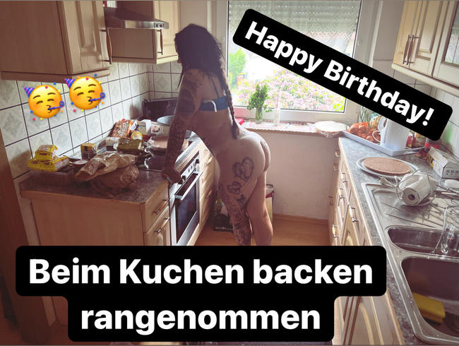 Happy Birthday - beim Kuchen backen 3 Loch zerstört