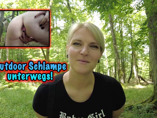 Outdoor Schlampe unterwegs!